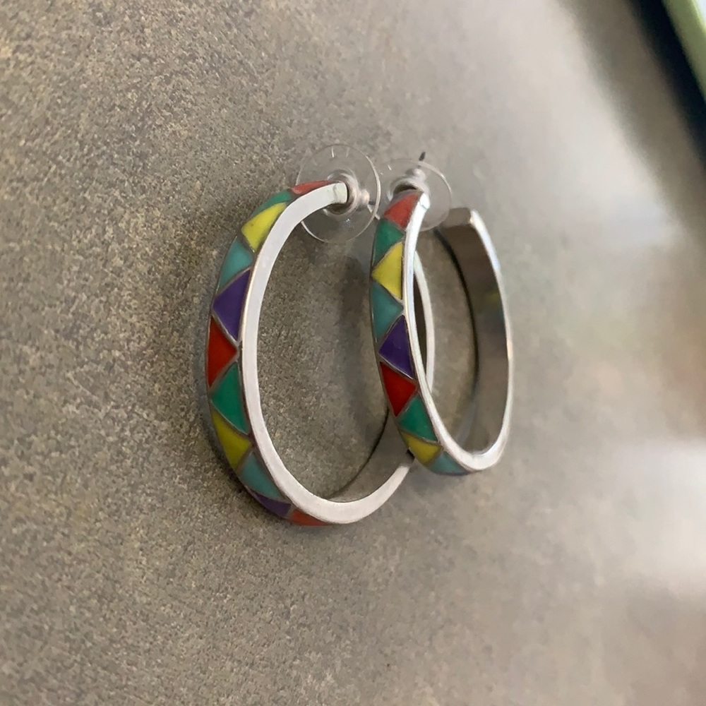 Geometric Hoop Earrings